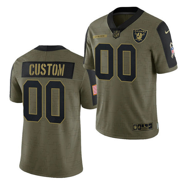 Active Las Vegas Raiders olive Salute To Service jersey