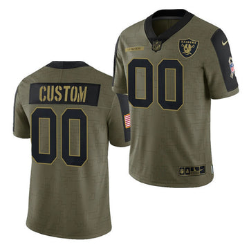Active Las Vegas Raiders olive Salute To Service jersey