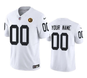 Custom Las Vegas Raiders white Vapor jersey