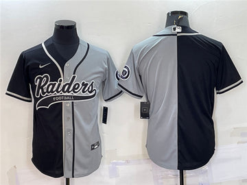 Blank Black Las Vegas Raiders gray Split jersey
