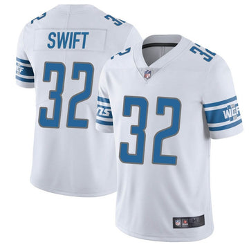 D'Andre Swift Detroit Lions white Vapor jersey
