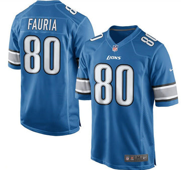 Joseph Fauria Detroit Lions blue Limited jersey