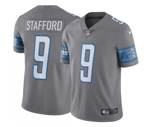Matthew Stafford Detroit Lions gray Limited jersey