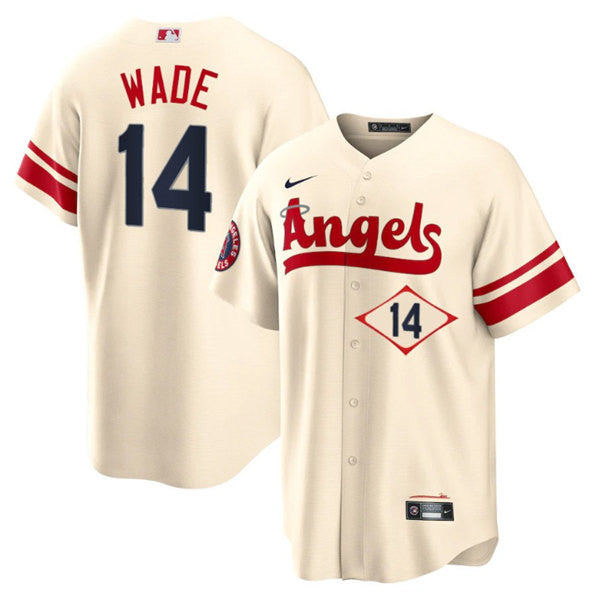 Tyler Wade Los Angeles Angels cream City Connect jersey
