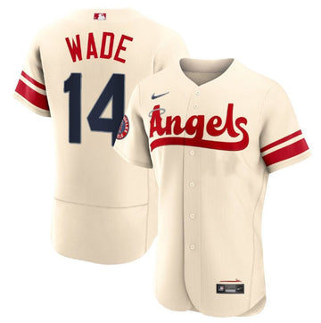 Tyler Wade Los Angeles Angels cream City Connect jersey