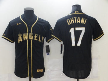 Shohei Ohtani Los Angeles Angels black jersey