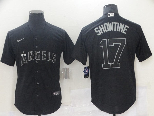 Shohei Ohtani Los Angeles Angels black jersey