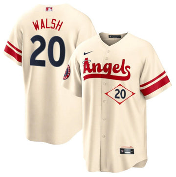 Jared Walsh Los Angeles Angels cream City Connect jersey