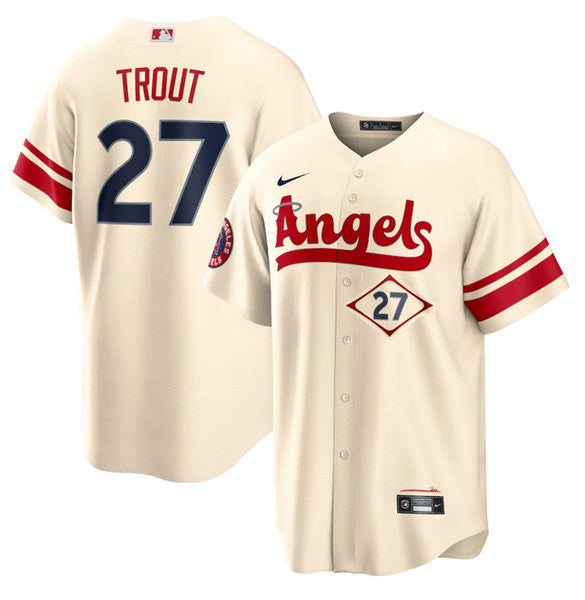 Mike Trout Los Angeles Angels cream City Connect jersey