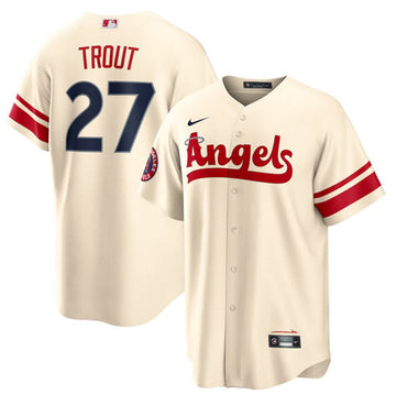 Mike Trout Los Angeles Angels cream City Connect jersey
