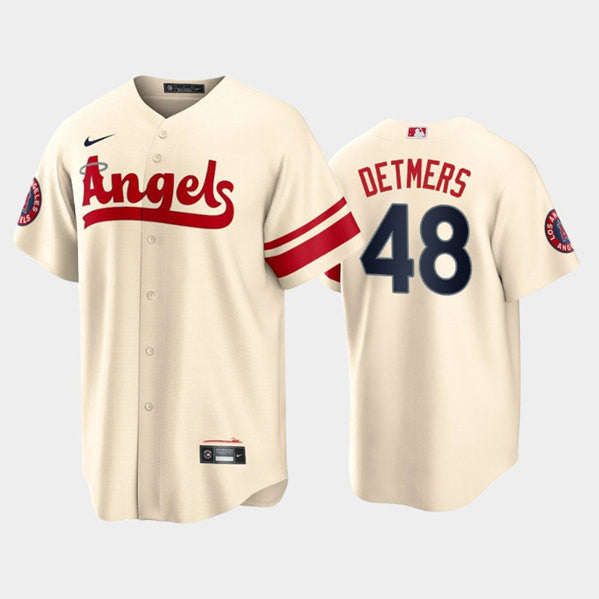Reid Detmers Los Angeles Angels cream City Connect jersey