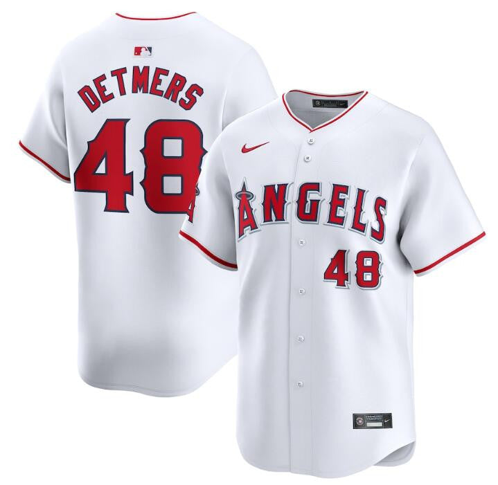 Reid Detmers Los Angeles Angels white Limited jersey