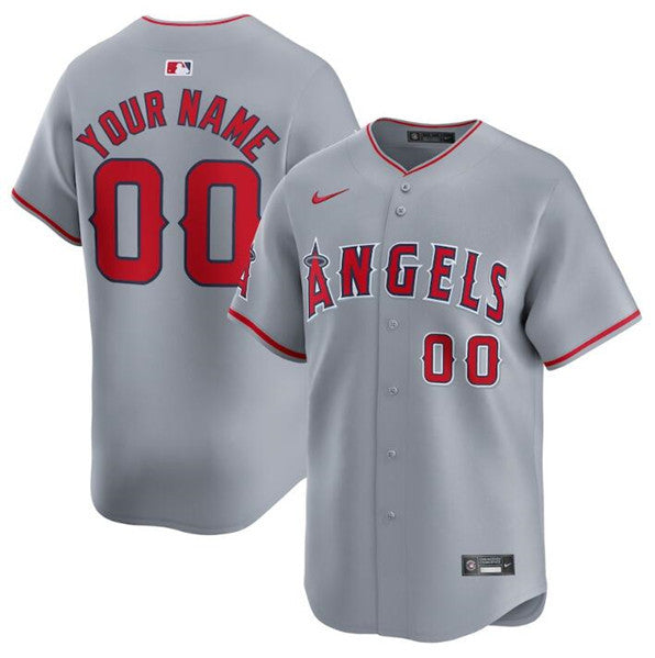 Custom Los Angeles Angels gray Limited jersey