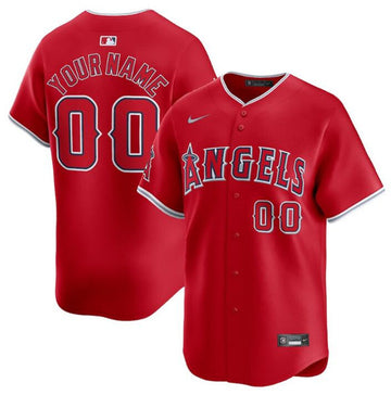 Custom Los Angeles Angels red Limited jersey