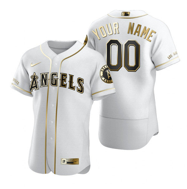 Active White Los Angeles Angels golden jersey
