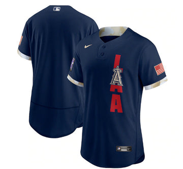Custom Los Angeles Angels navy All-Star jersey