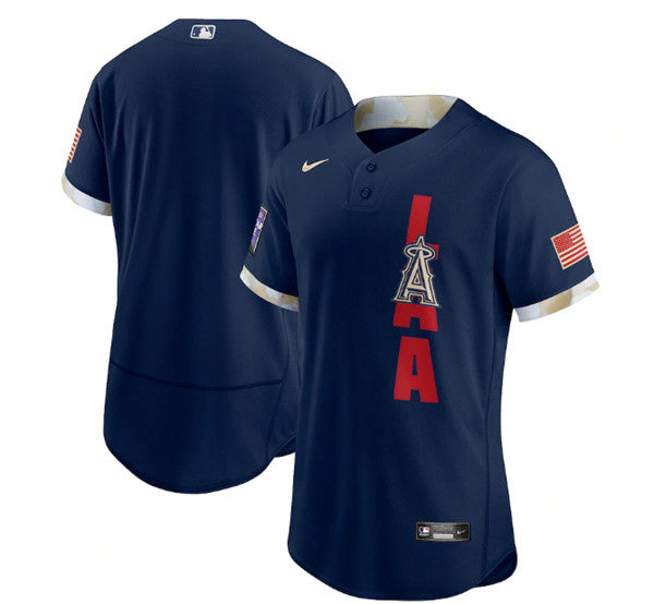 Custom Los Angeles Angels navy All-Star jersey