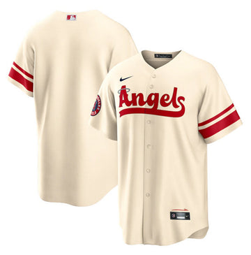 Custom Los Angeles Angels cream City Connect jersey