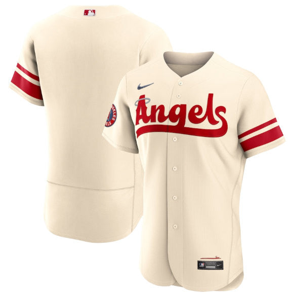 Custom Los Angeles Angels cream City Connect jersey