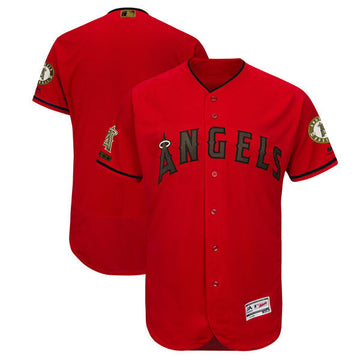 Custom Los Angeles Angels red jersey