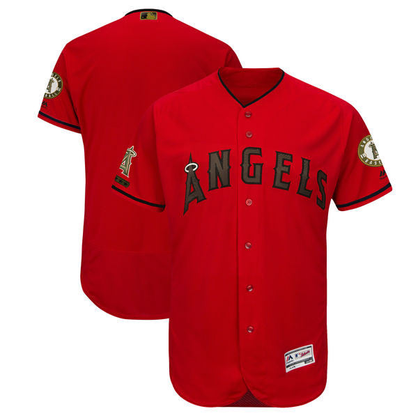Custom Los Angeles Angels red jersey