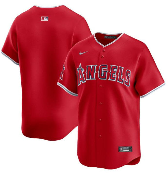 Custom Los Angeles Angels red Limited jersey