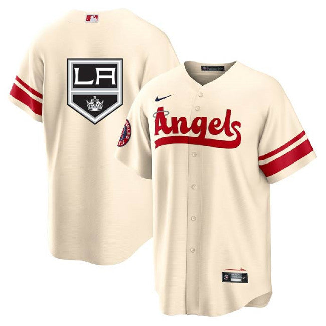 Kings Los Angeles Angels cream jersey