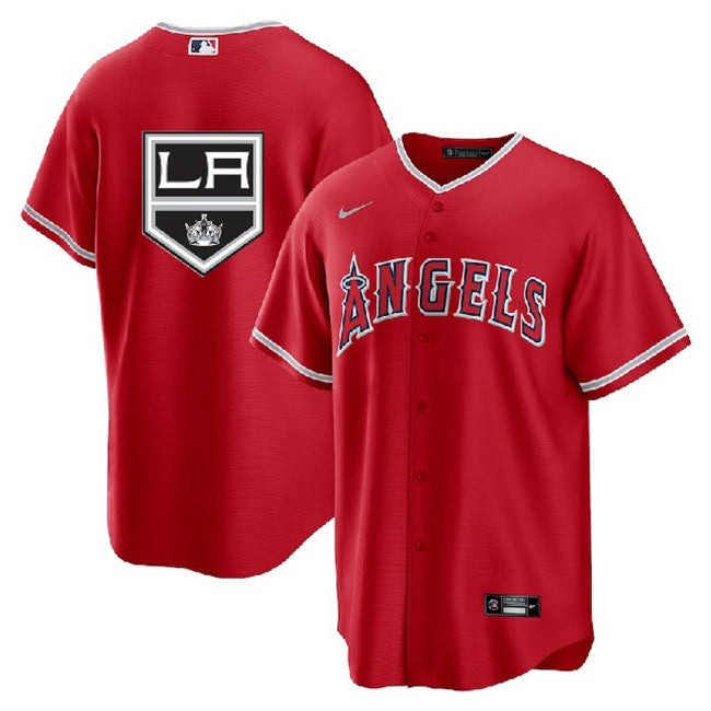 Kings Los Angeles Angels red jersey