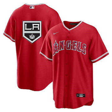 Kings Los Angeles Angels red jersey