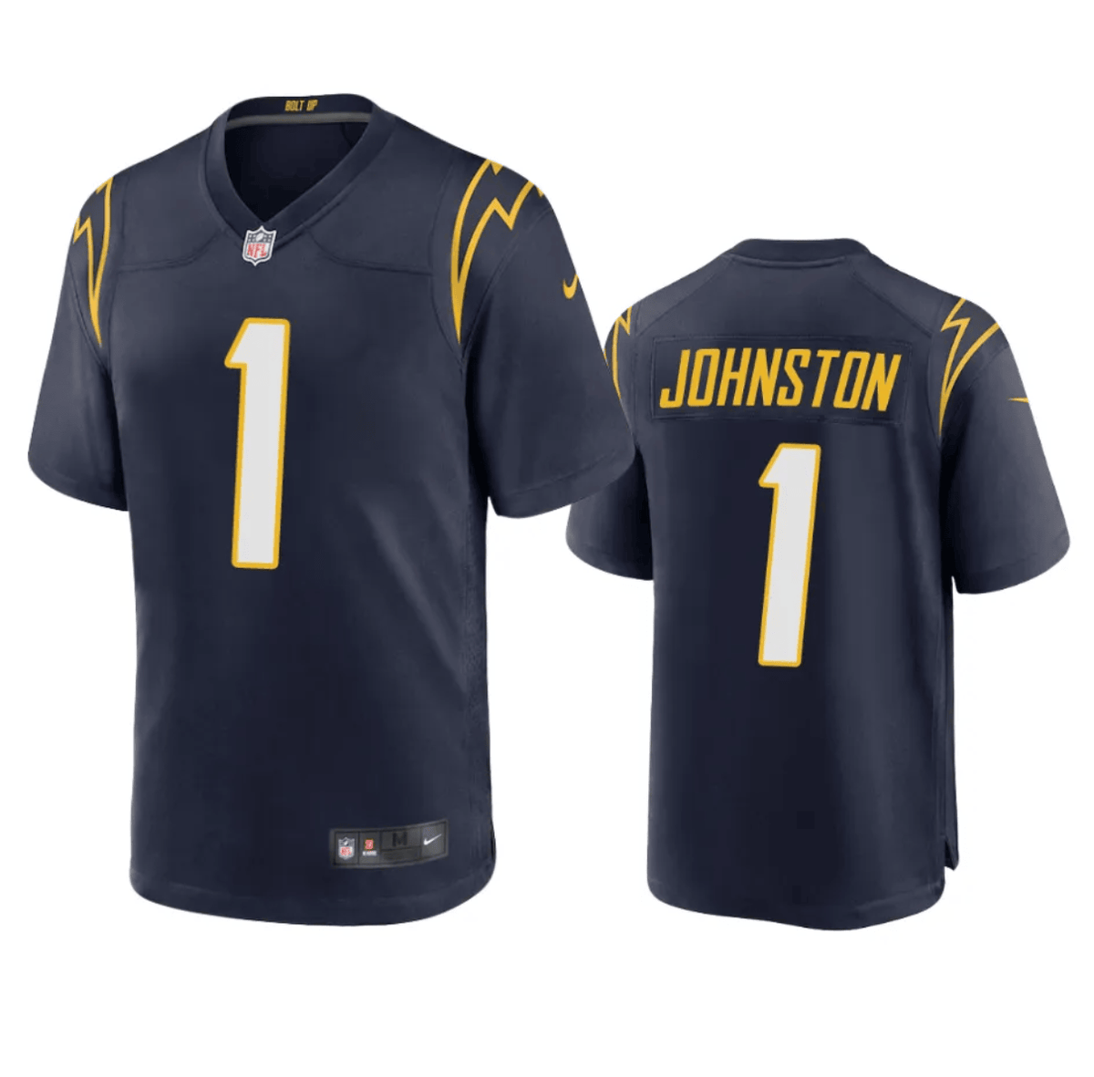Quentin Johnston Los Angeles Chargers navy Game jersey