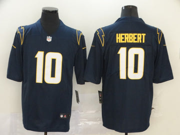 Justin Herbert Los Angeles Chargers navy Vapor jersey