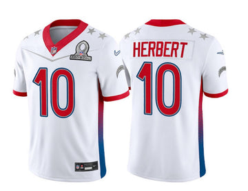 Justin Herbert Los Angeles Chargers white jersey