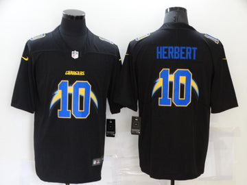 Justin Herbert Los Angeles Chargers black Vapor jersey