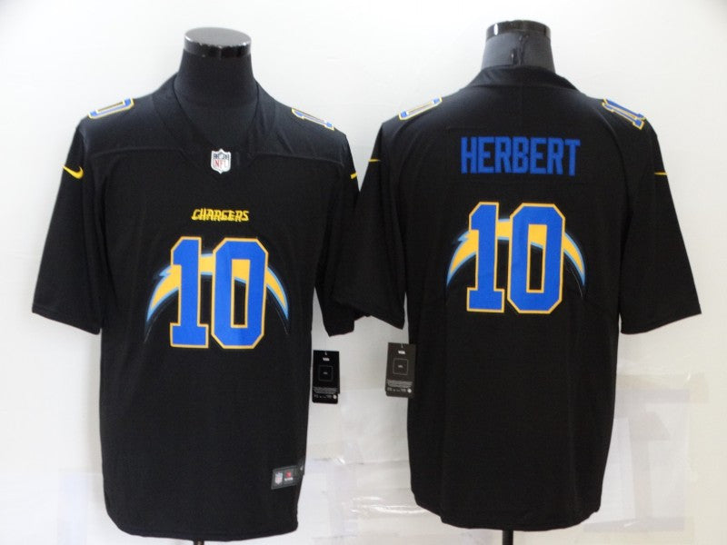 Justin Herbert Los Angeles Chargers black Vapor jersey