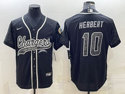 Justin Herbert Los Angeles Chargers black jersey