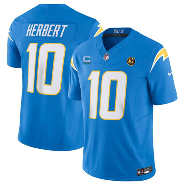 Justin Herbert Los Angeles Chargers blue Vapor jersey