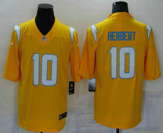 Justin Herbert Los Angeles Chargers gold Inverted Legend jersey