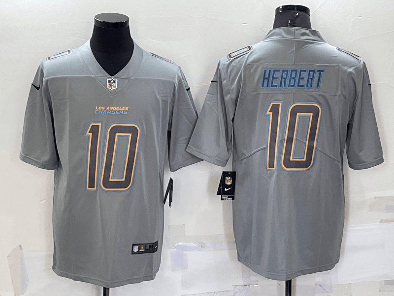 Justin Herbert Los Angeles Chargers grey Vapor jersey
