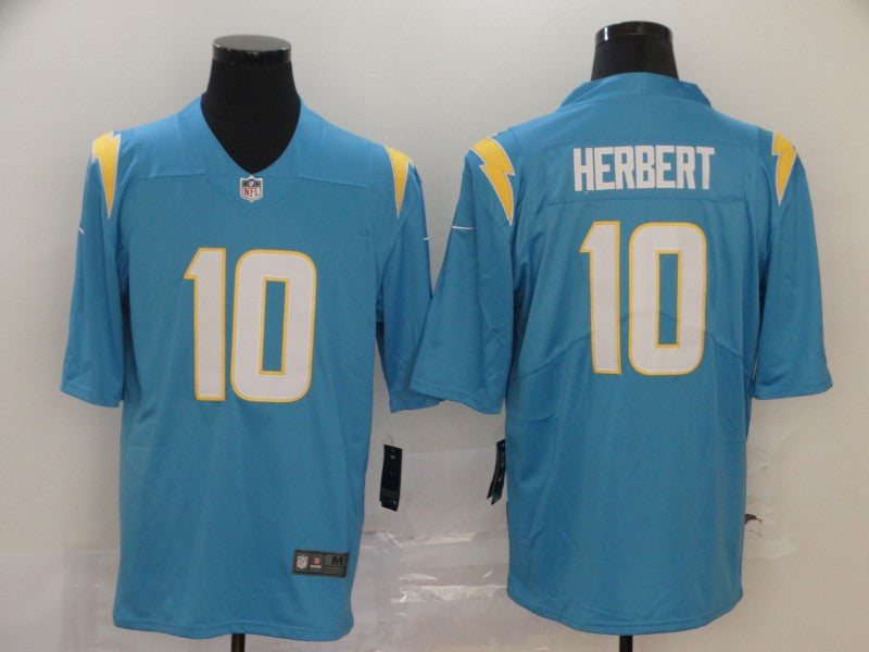 Justin Herbert Los Angeles Chargers blue Vapor jersey