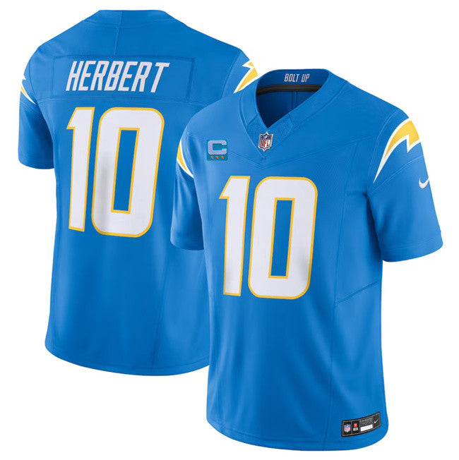 Justin Herbert Los Angeles Chargers blue Vapor jersey