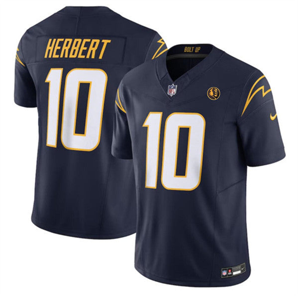 Justin Herbert Los Angeles Chargers navy Vapor jersey