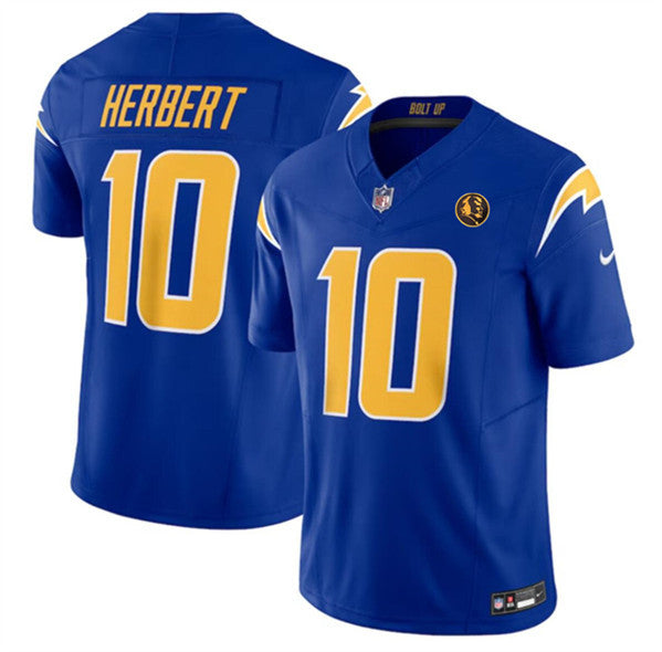 Justin Herbert Los Angeles Chargers royal Vapor jersey