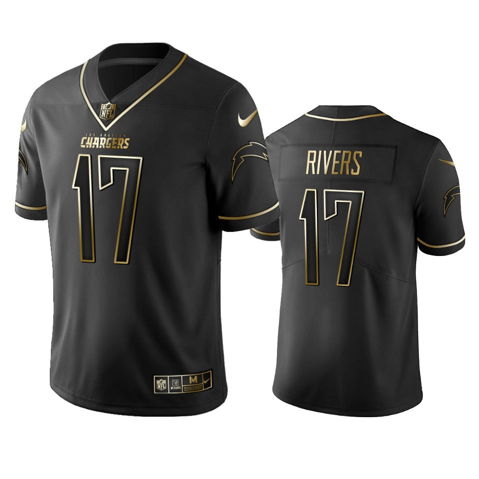 Philip Rivers Los Angeles Chargers black jersey