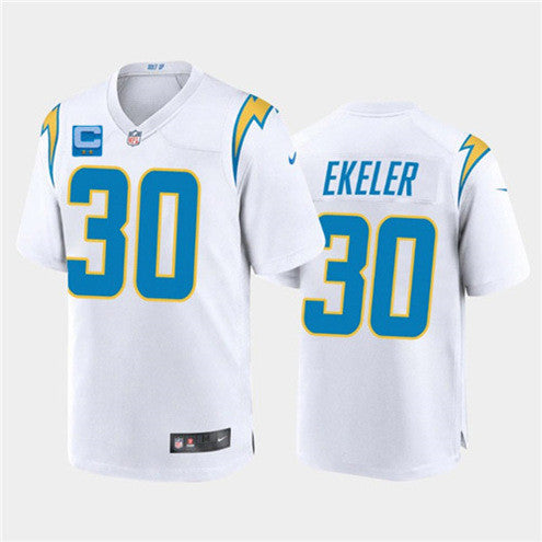 Los Angeles Chargers white Vapor jersey
