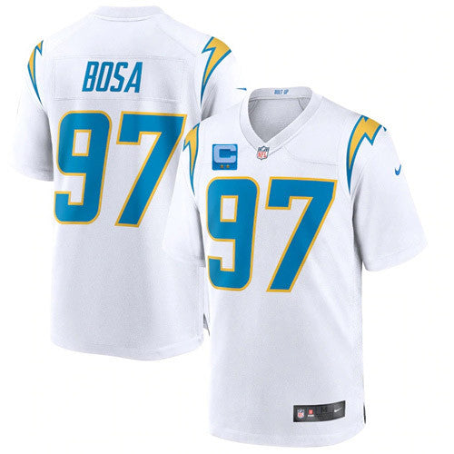 Los Angeles Chargers white Vapor jersey