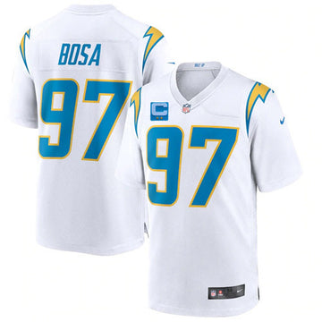 Los Angeles Chargers white Vapor jersey
