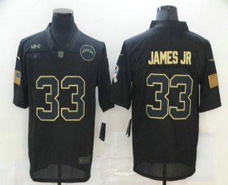 Derwin James Jr Los Angeles Chargers black Salute To Service jersey