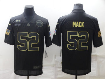 Khalil Mack Los Angeles Chargers black Salute To Service jersey