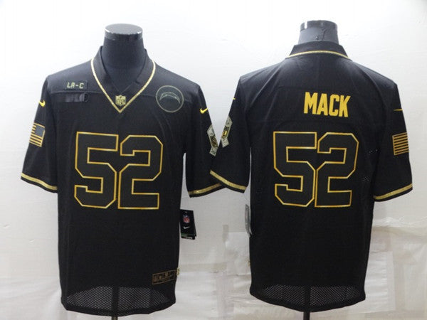 Khalil Mack Los Angeles Chargers black Salute To Service jersey