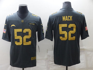 Khalil Mack Los Angeles Chargers gray Salute To Service jersey